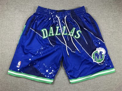 NBA Dallas Mavericks Swinman just don shorts bleu